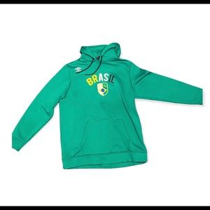 Umbro Brazil Pullover Hoodie Men’s XL Green